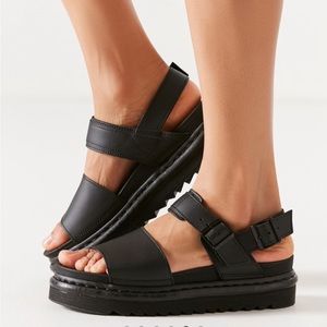 Doc Martens Voss Black Leather Sandals
